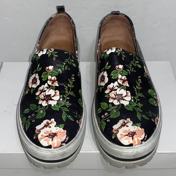 Halogen Black Floral Platform Slip-on Sneakers - Picture 4 of 7